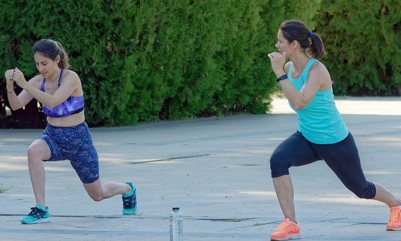 sportende vrouwen